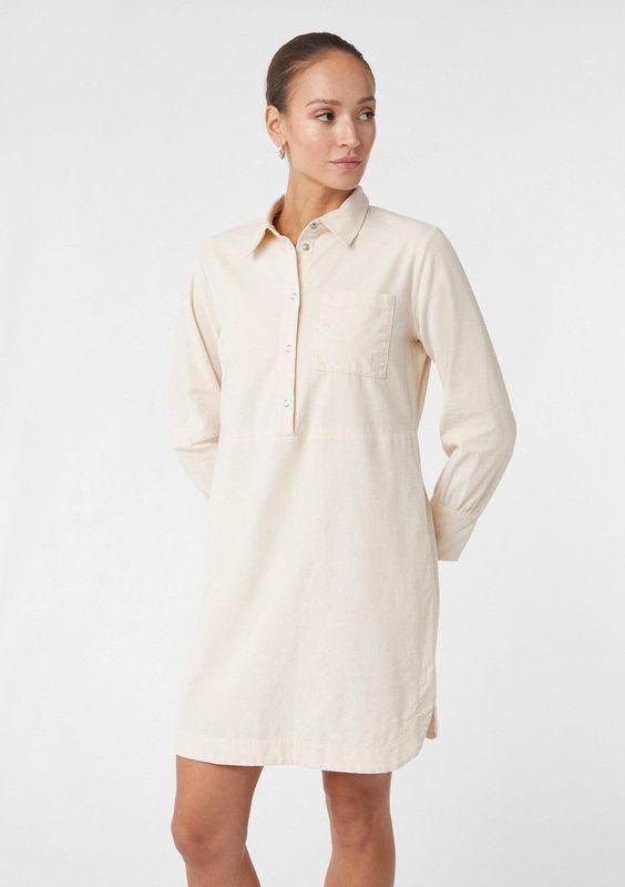 comma - Overhemdjurk - Corduroy - Blauw