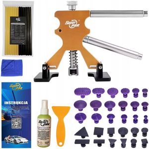 PDR set: Deukverwijderaar voor auto's, metaal, met 12+18 adapters