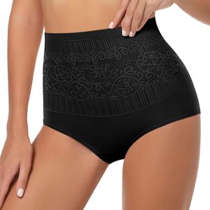 Allecto Plus - Vrouwen Hoge Taille Katoen Ondergoed Shapewear Buikcontrole Body Shaper Knickers - Volledige Dekking Slipje - Butt Lifter Broek - Afslanken Vormgevend Ondergoed - Comfortabel en Ademend