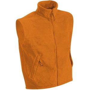 James and Nicholson Unisex Vlies Vest (Oranje)