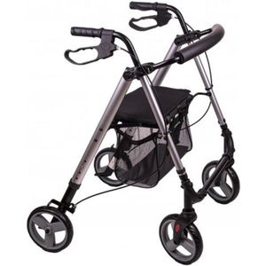 Ultra Light Foot Traveler - Rollator 6,4 kg - Lichtgewicht Wandelwagen - Compact En Wendbaar - Zilver