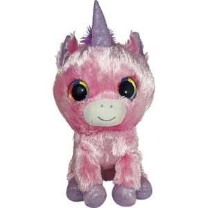 Eenhoorn Zittend Roze Pluche Knuffel 24 cm {Unicorn Plush Toy | Speelgoed knuffeldier knuffelpop voor kinderen jongens meisjes}