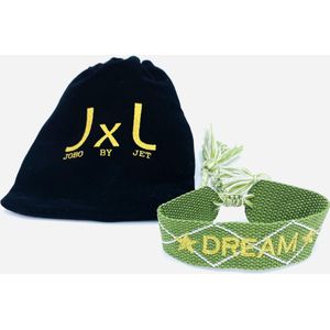 Jobo by JET - Bohemian Dames Armband - DREAM - Groen - Goud - Goudkleurig