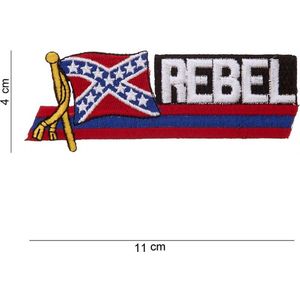 Embleem stof Wapperende vlag Rebel