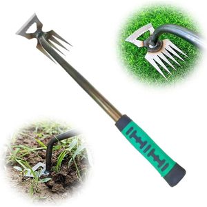 Veelzijdige Tuingereedschap voor Wieden en Schoffelen met Comfortabele Handgreep - 40 cm (5 Tanden)