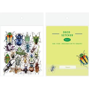 40 stuk insect Transparant stickers voor kinderen en volwassenen Beloningsstickers Journal Laptop Telefoon Stickers