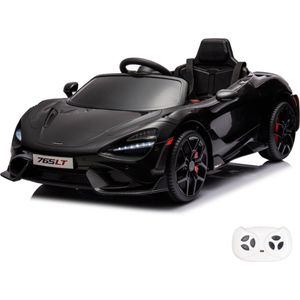 McLaren 765LT - Elektrische Kinderauto - 12V - 1 tot 5 jaar - Zwart