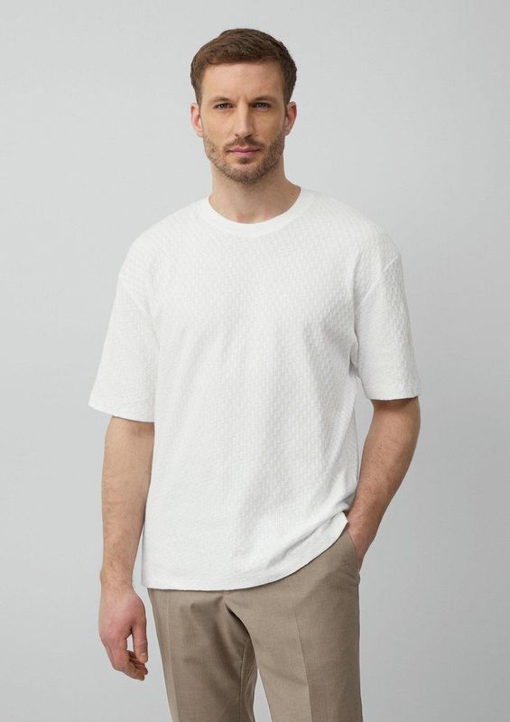 Shirt - Effen - Ronde Hals - Halve Mouw - Losse Pasvorm - Normale Lengte