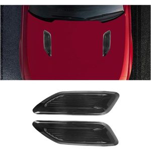 Auto motorkapontluchting - decoratieve flow intake scoop - motorkap zijspatel - slijtvaste motorkapontluchting - praktisch - zwart