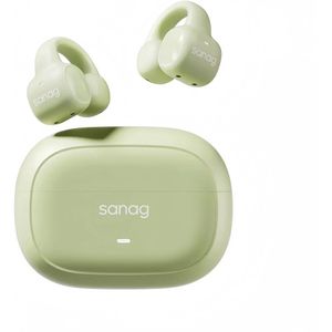 Sanag S3S – Open-Ear Bone Conduction Koptelefoon – Bluetooth 5.3 –Ai headset Sport Oorclip – 56u Lange Batterijduur – Waterdicht – Licht Groen