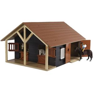 Kids Globe Boerenstallen met 2 boxen en 1 werkplaats 1:24 610167