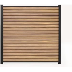 Set Premium Composiet Schutting Rhombus Eiken - inclusief tuinpalen