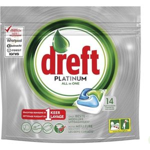 Dreft Platinum - All in One - 84 Vaatwascapsules - (14 x 6)
