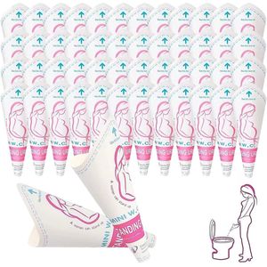 LDBKLGHJ 50pcs Urinal for women,women urinal funnel disposable women urinal portable paper,for women women pregnant women on the go car outdoor camping travel