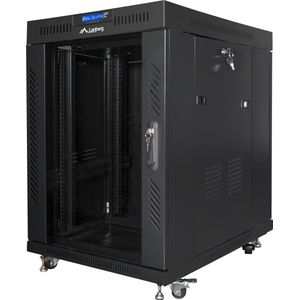 LANBERG - FF01-6815-12BL - Rack Cabinet - Zwart - 15U - Hoogwaardige Materialen