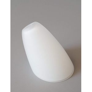 Vervangend glas lampenkap opaalglas mat wit afgeschuind Ø45cm (afgeschuind G4 wit)