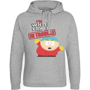 South Park I'm White Trash In Trouble Epic Hoodie Heather-Grey-S