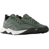 Reebok NFX Trainer Sneakers voor heren, GRIT Green/Black/Chalk, 38,5 EU, Grit Green Black Chalk, 38.5 EU