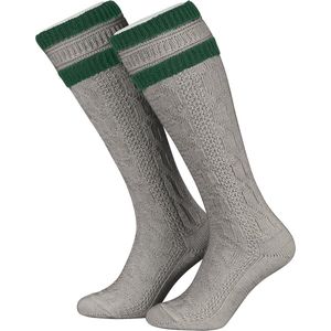 Mannelijke kostuumkousen met vlechtdesign | Traditionele lange klederdrachtkousen