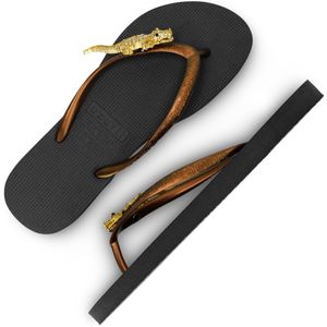 Uzurii Gold Crocodile Switch - Zwart