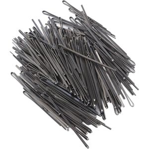 Allecto plus - Haarspelden voor vrouwen, zwart, wasbaar legeringsmateriaal met afgeronde randen, multifunctioneel voor make-up thuis en salon