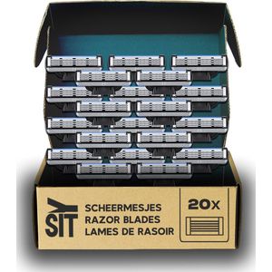 Ysit Scheermesjes 20 Stuks - compatibel met Gillette Mach 3 - Universele Scheermes - 3 blade
