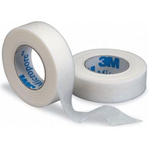 3M tape, Micropore tape 1,25cm breed, ORGINELE huidvriendelijke, hypoallergene 'papieren' hechtpleister