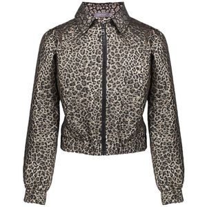 Geisha - Winter Jas - Goud/Zwart - Metallic - Luipaard