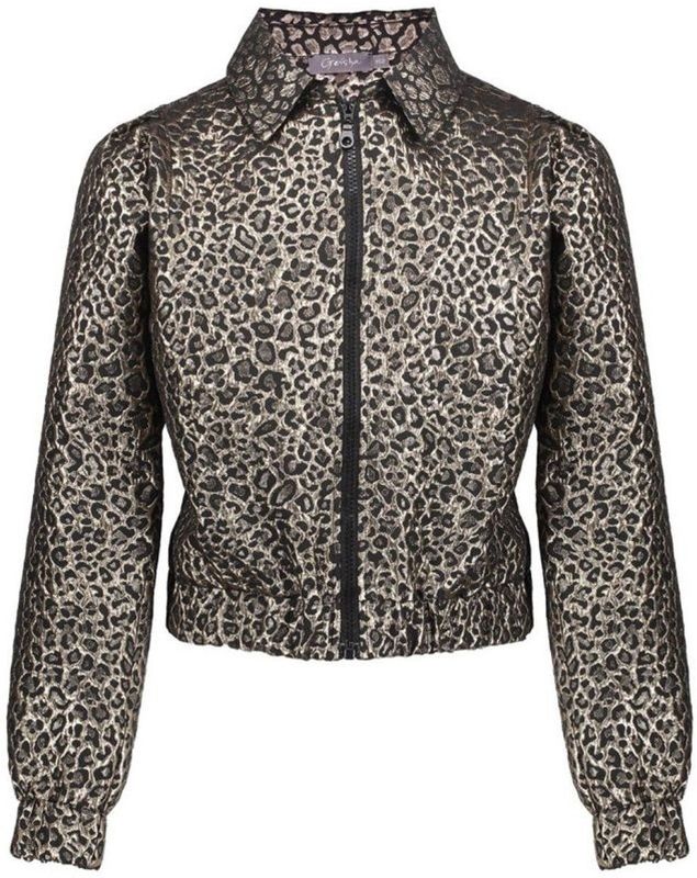 Geisha - Winter Jas - Goud/Zwart - Metallic - Luipaard