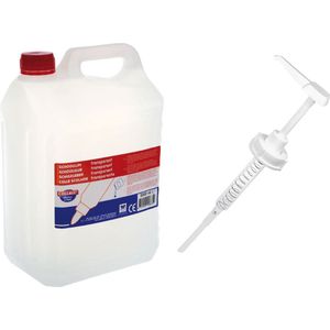 Collall Schoollijm transparant - 5 liter + Lijmpomp - Ook voor Drakenslijm of Smurfensnot