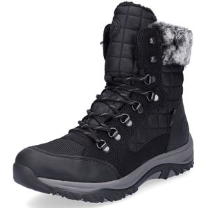 Rieker - M9644-00 - Veterlaars - Zwart - Kunstleer