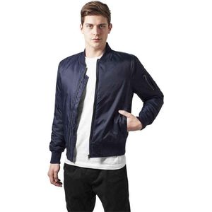 Urban Classics - Basic Bomber jacket - L - Blauw