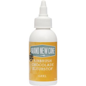 BrandNewCake® Airbrush Choco Kleurstof Geel 75ml - Eetbare Voedingskleurstof - Kleurstof voor Chocolade - Taartversiering