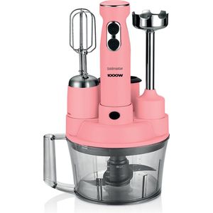 Goldmaster ELENAMAX - GM-7239P - Staafmixer - RVS - Keukenmachine - Keukenrobot - Blender Smoothie - Pink - Roze