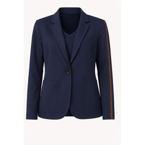 Stella Fiora Dames Blazer – Travelstof – Glitterband op Mouw – Kreukvrij & Ademend – 5 Maten (S-XXL)