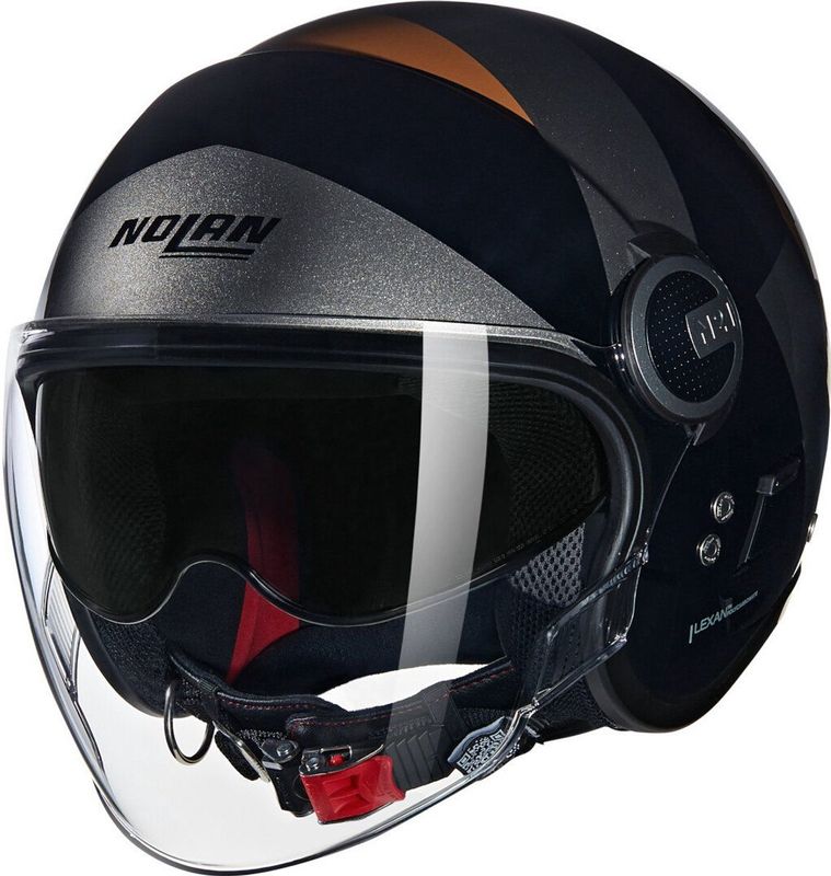 Nolan N21 Visor 06 Tangente - Open Helm - Gloss Black/Grey/Terra