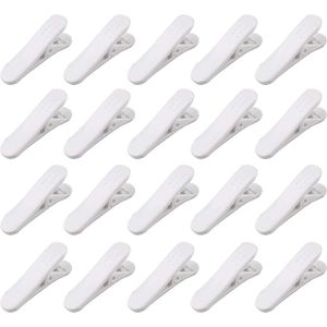Stel voor om de titel aan te passen naar: 20 Stuks Oortelefoon Hoofdtelefoon Headset Kabel Kabel Koord Clips Houder voor Shirt Kleding Bevestiging Microfoon Draad (Wit)