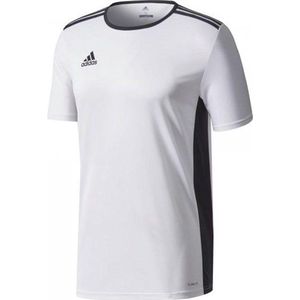 adidas Entrada 18 SS Jersey Teamshirt Junior  Sportshirt performance - Maat 164  - Unisex - wit/zwart