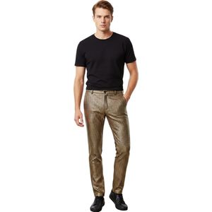 Sprankelende glitter Party Broek - Goud - Feest - Gouden Pak - Unisex