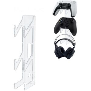 Wall Mount and Headset Stand for PS5/PS4/Xbox/NS Switch Dual Controller