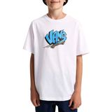 VANS - SK8 - T-shirt - Azuur - Brokaat - Zwart - Wit