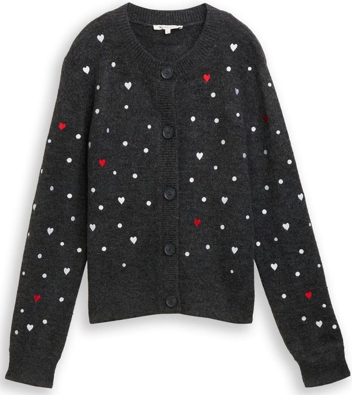 Tom Tailor Denim Relaxed fit vest met borduursels