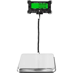 Collox Digitale weegschaal - Vloerweegschaal - Maximaal belastbaar gewicht 200 kg - Roestvrijstaal - LCD scherm - Werkt op batterijen (niet inbegrepen)