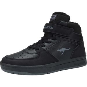 KangaROOS K-CP Bound Mid EV hoge unisex kindersneaker warme voering zwart