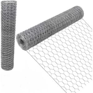 Kippengaas 40cm x 15m - Gegalvaniseerd Kippengaas Roll - Zeshoekig Gaas - Tuin Pluimvee Netting - Draadgaas Dieren Hekwerk