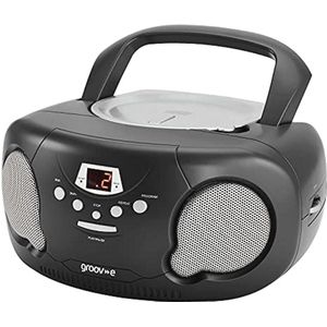 Draagbare CD-speler Boombox met Radio en AUX-ingang - Zwart