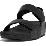 FitFlop Lulu Adjustable Leather Back-Strap Sandals ZWART - Maat 41