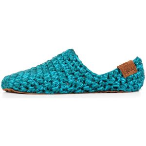 Kingdom of Wow - Sloffen Laag Unisex Wol Barefoot Winter Moss Maat 36/37- Handgemaakt
