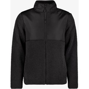 Mountain Peak heren fleece jack zwart - Maat S