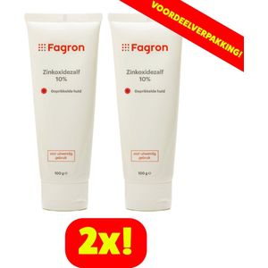 Fagron Zinkoxidezalf 10% - 2x100 gram voordeelverpakking